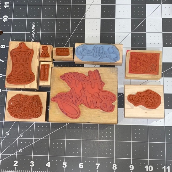 Celebrate Rubber Stamp Bundle (9-pc)​ - Picture 6 of 8